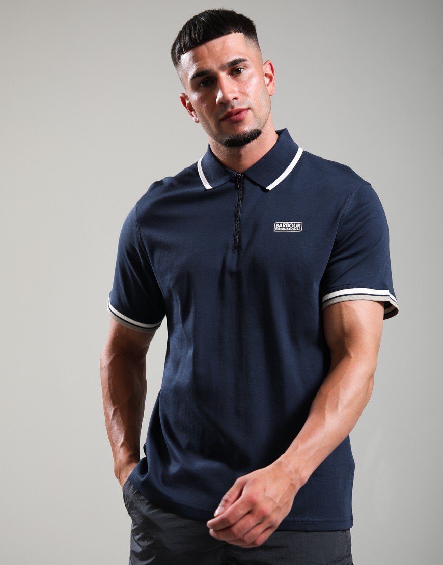 Barbour International Panter Polo Shirt Navy
