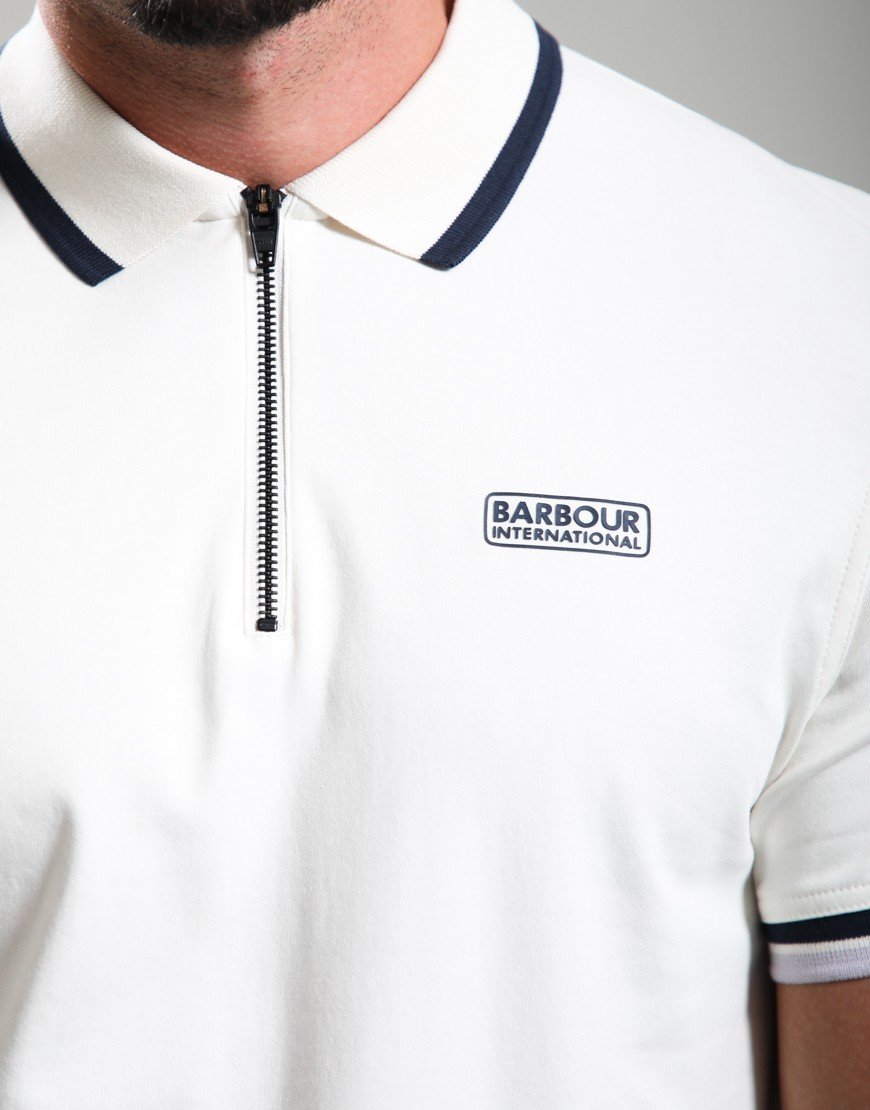 Barbour International Panter Polo Shirt Whisper White
