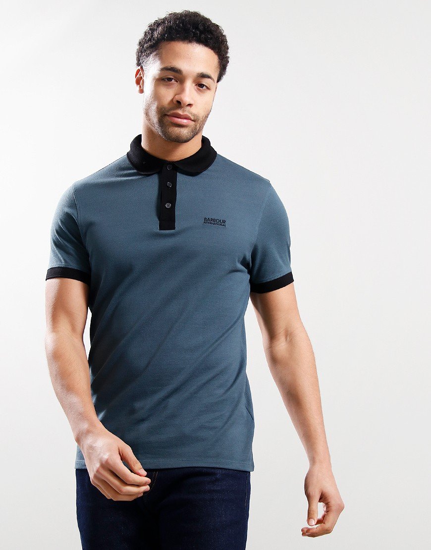 Barbour International Cruiser Polo Shirt Dark Slate