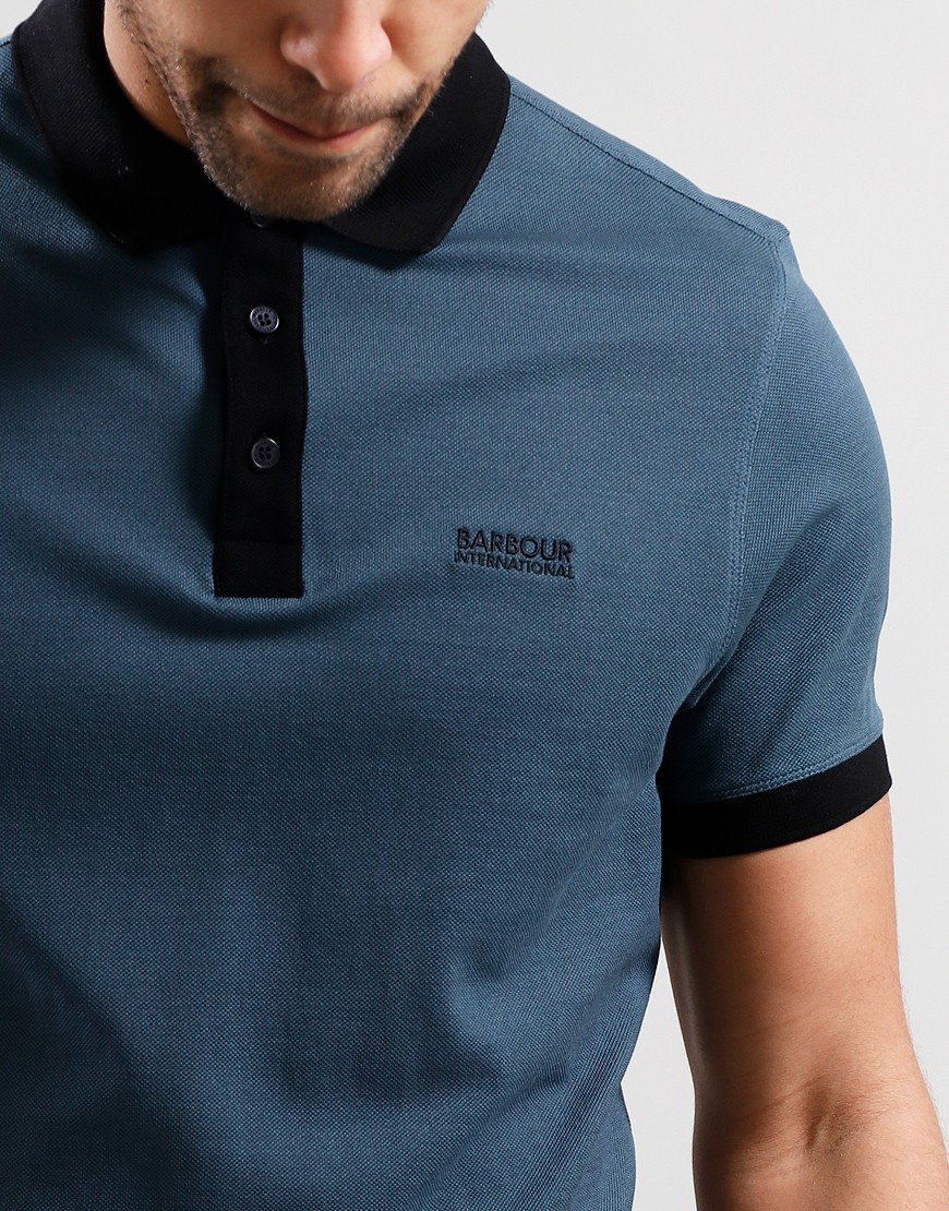 Barbour International Cruiser Polo Shirt Dark Slate
