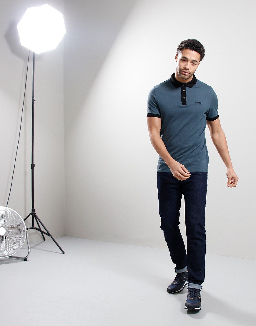 Barbour International Cruiser Polo Shirt Dark Slate