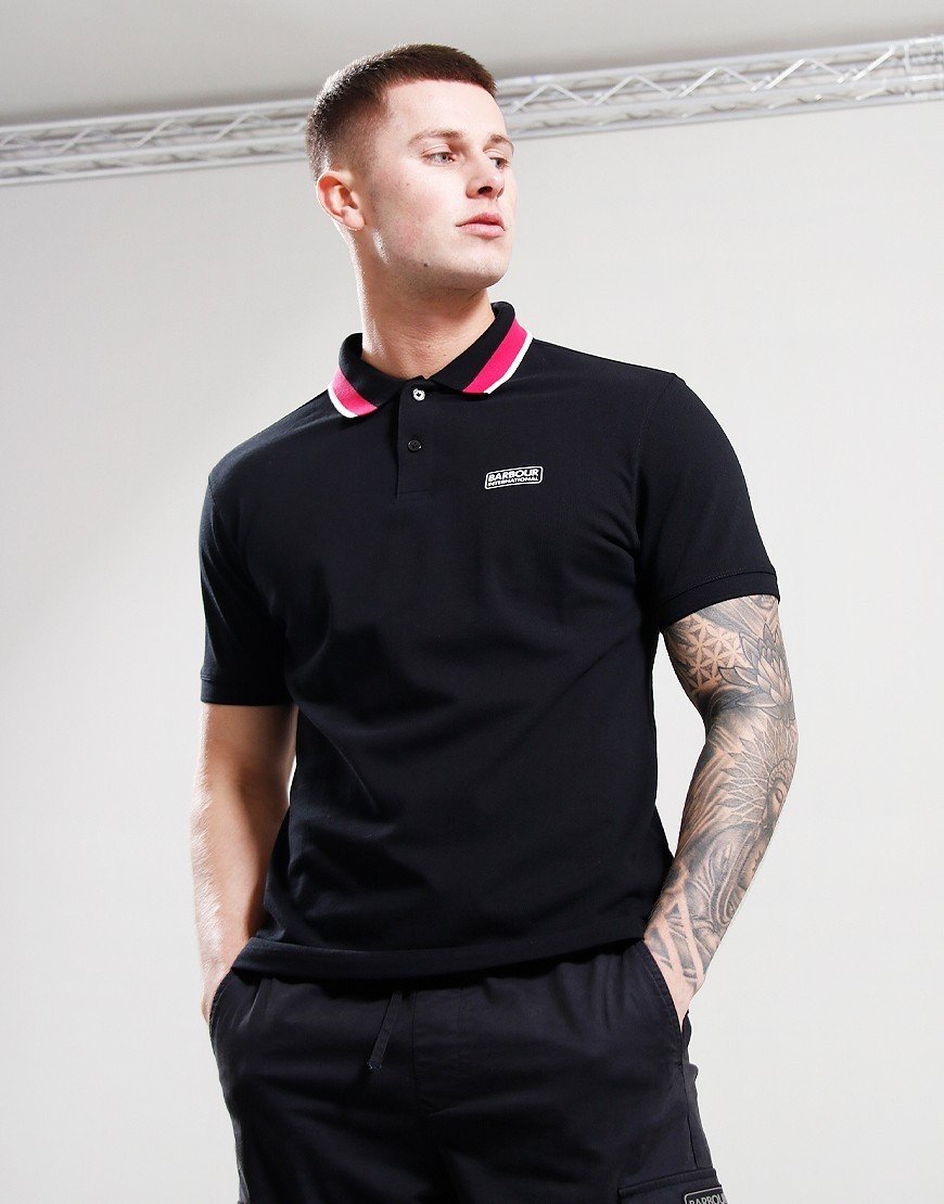 Barbour International Re-Amp Polo Shirt Black