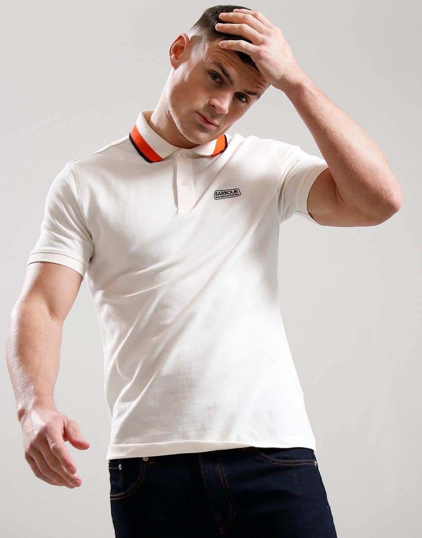 Barbour International Re-amp Polo Shirt Whisper White
