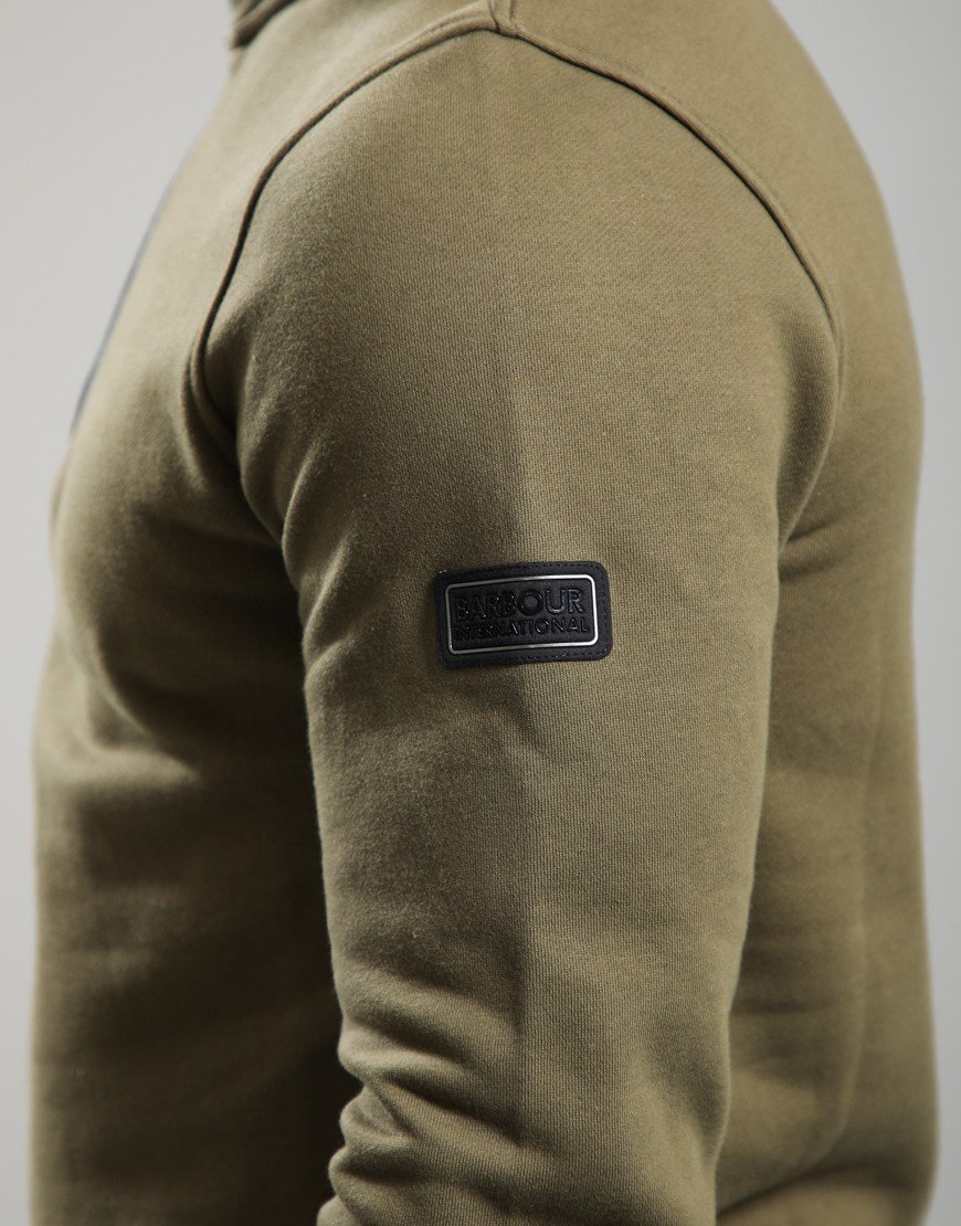Barbour International Rufforth Half Zip Sweat Light Sage