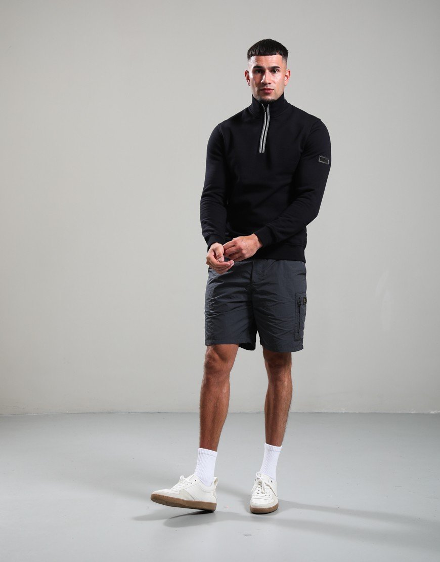 Barbour International Rufforth Half Zip Sweat Black