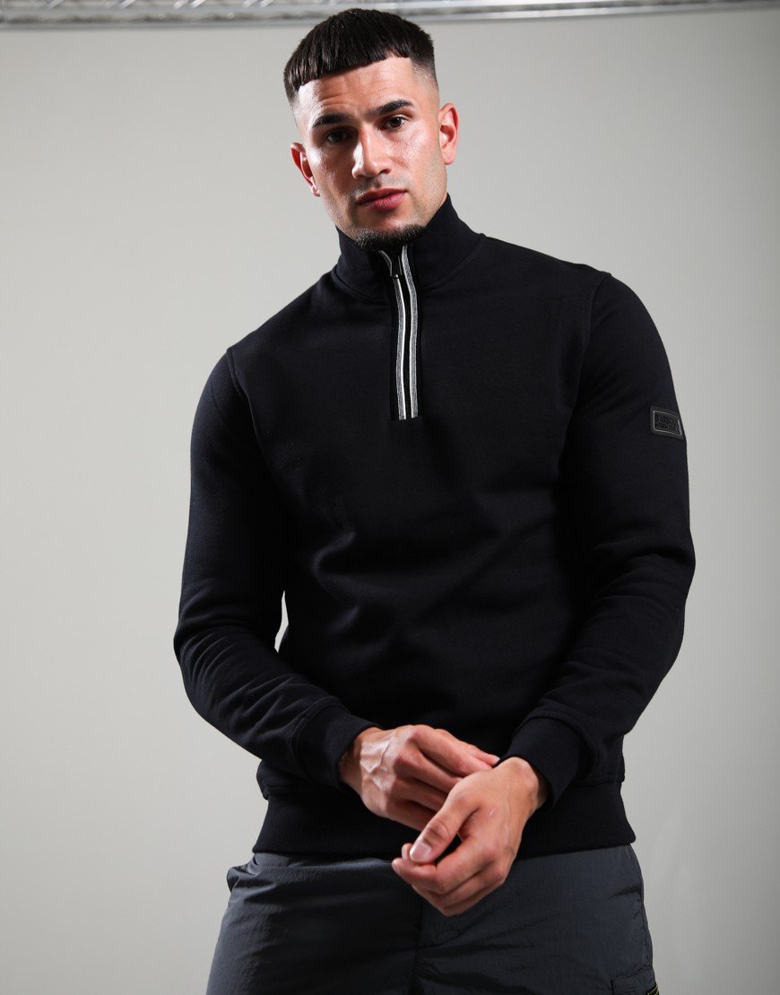 Barbour International Rufforth Half Zip Sweat Black
