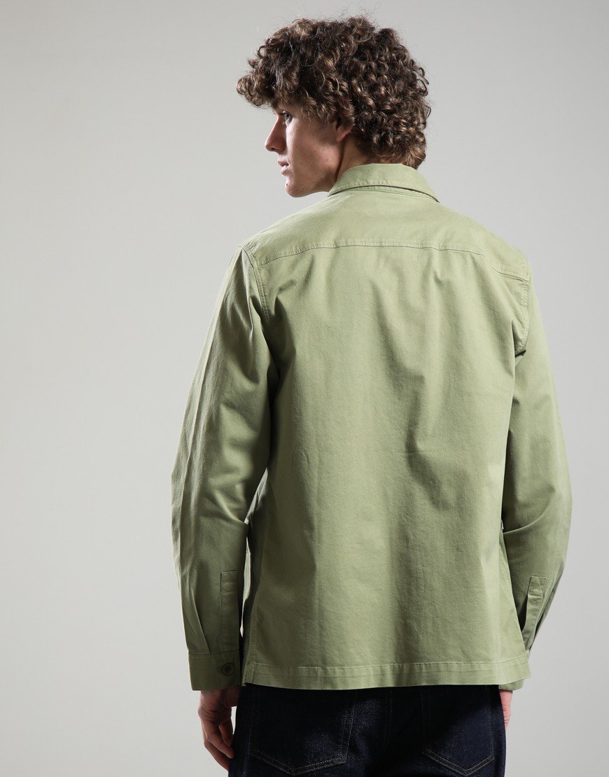 Barbour International Ruiz Overshirt Bleached Olive