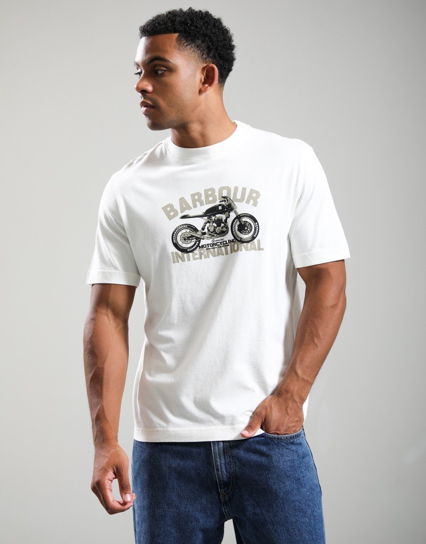 Barbour International Shifter T-Shirt Whisper White