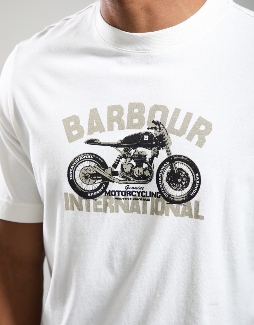 Barbour International Shifter T-Shirt Whisper White