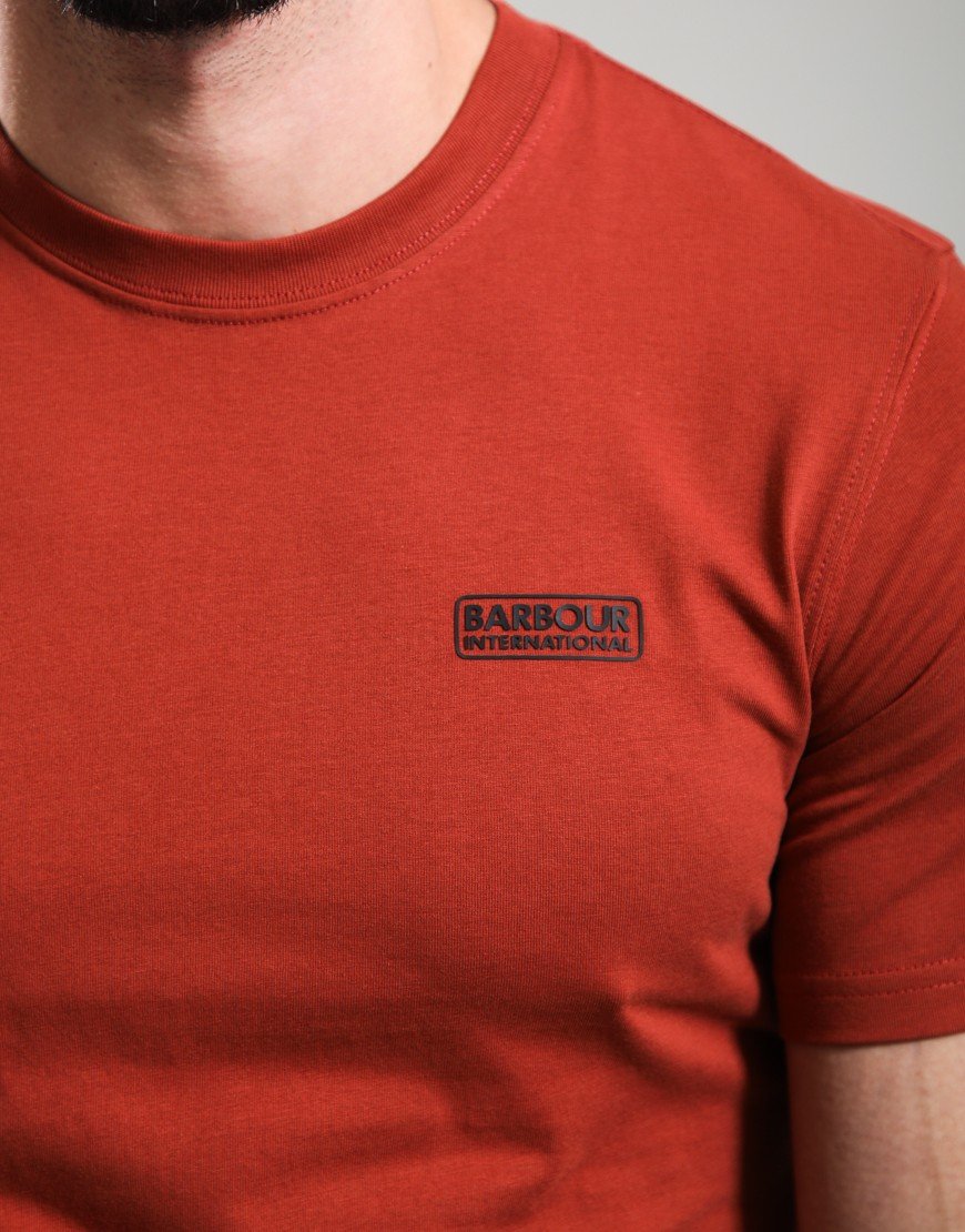 Barbour International Small Logo T-Shirt Burnt Henna