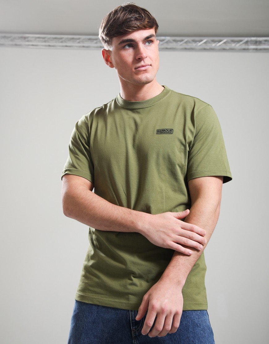 Barbour International Small Logo T-Shirt Cable Olive