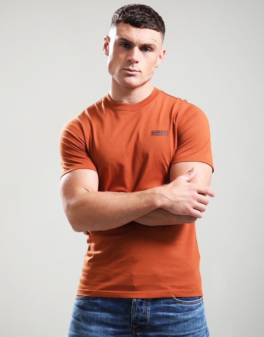 Barbour International Small Logo T-Shirt Dark Ginger