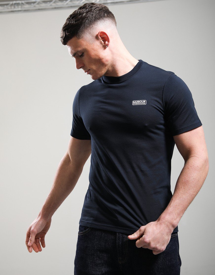 Barbour International Small Logo T-Shirt International Navy