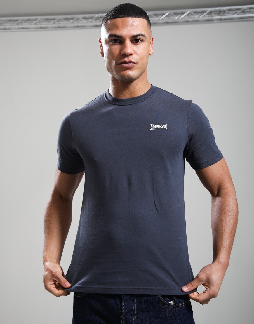 Barbour International Small Logo T-Shirt Storm Grey