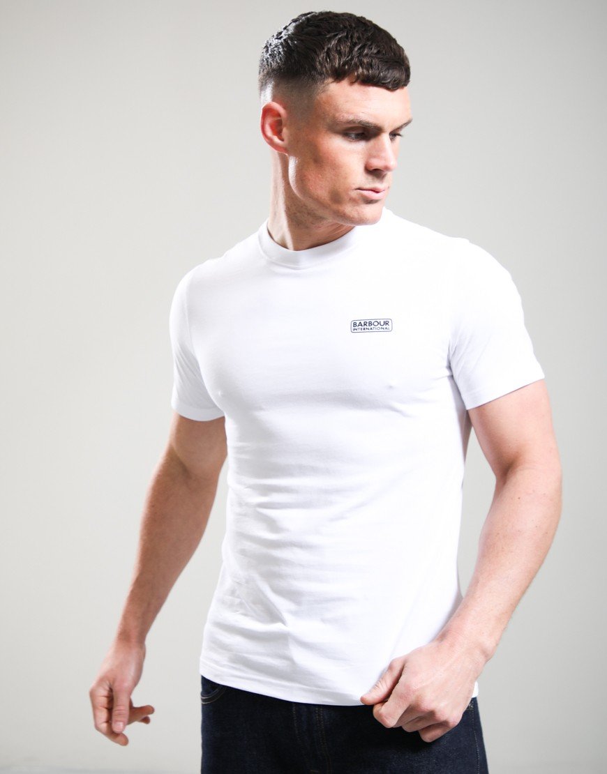 Barbour Internartional Small Logo T-Shirt White/Black