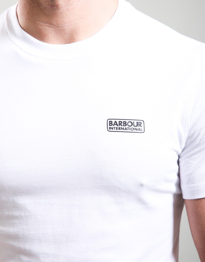 Barbour Internartional Small Logo T-Shirt White/Black