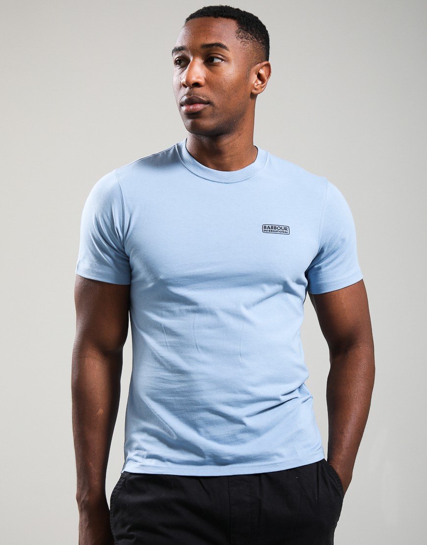 Barbour International Small Logo T-Shirt Powder Blue