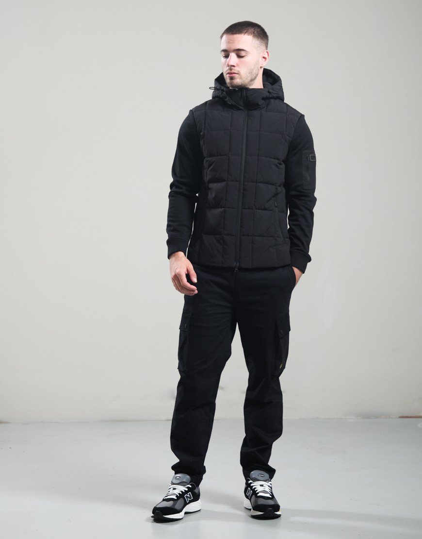 Barbour International Tanfield Quilted Sweat Black
