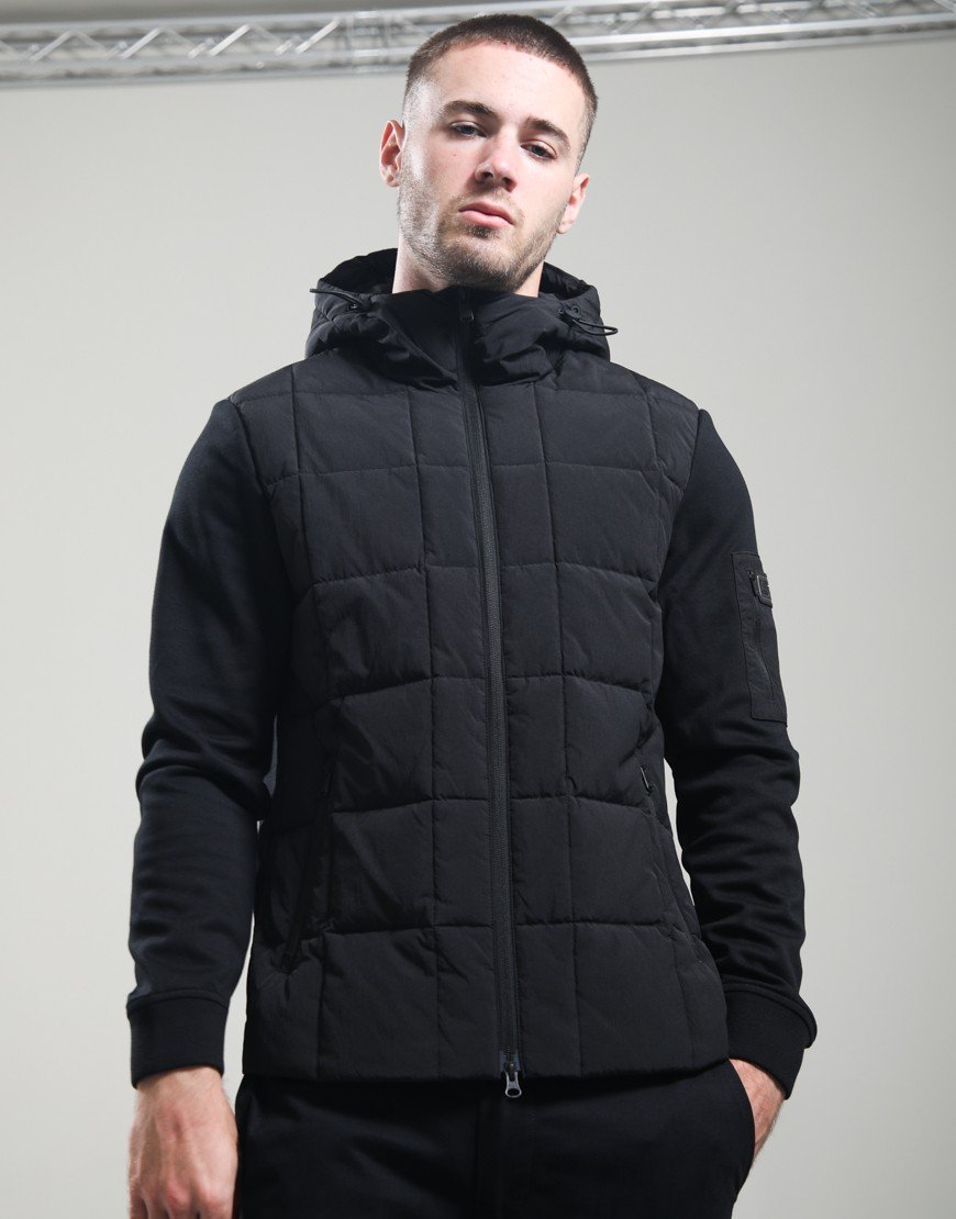 Barbour International Tanfield Quilted Sweat Black