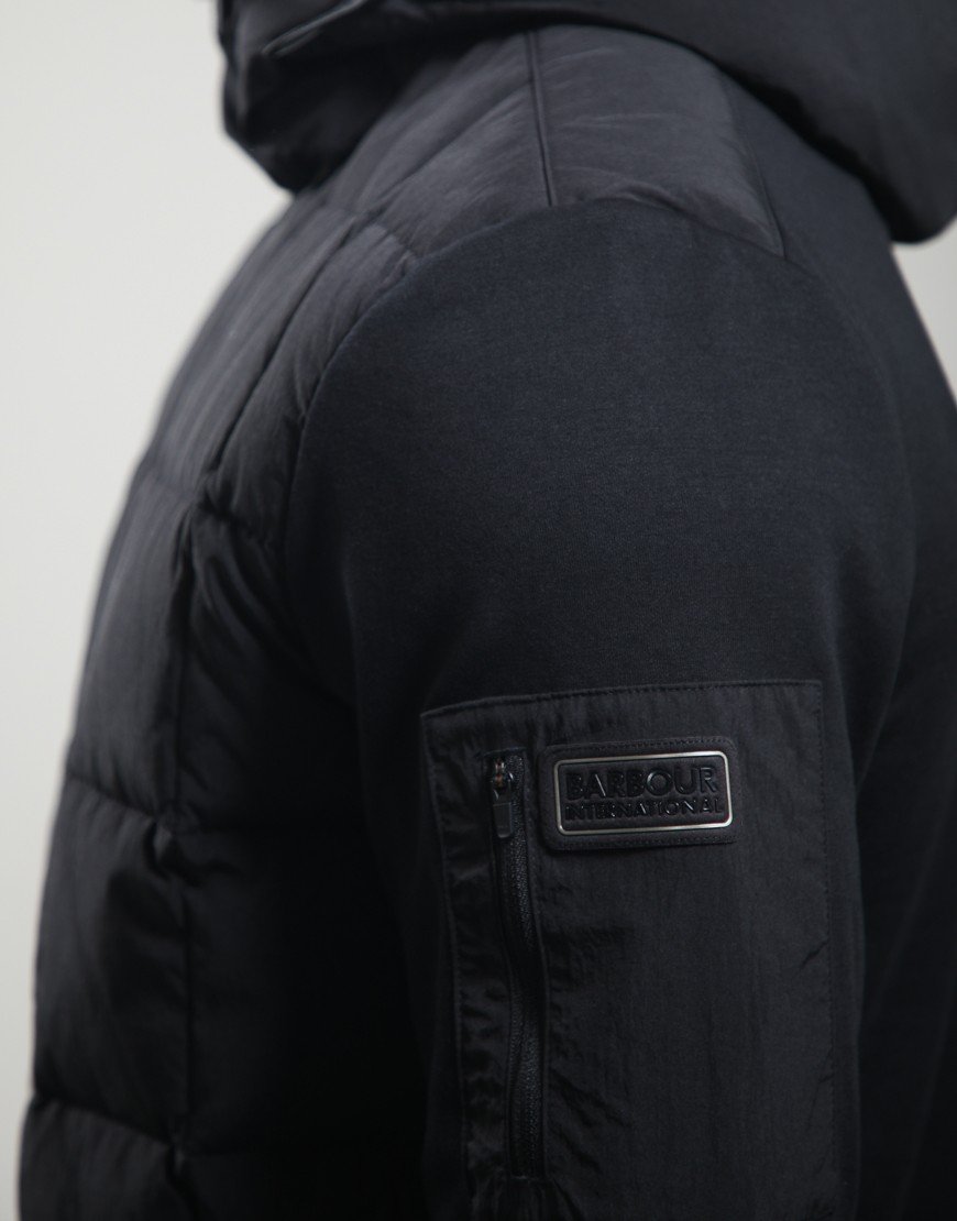 Barbour International Tanfield Quilted Sweat Black