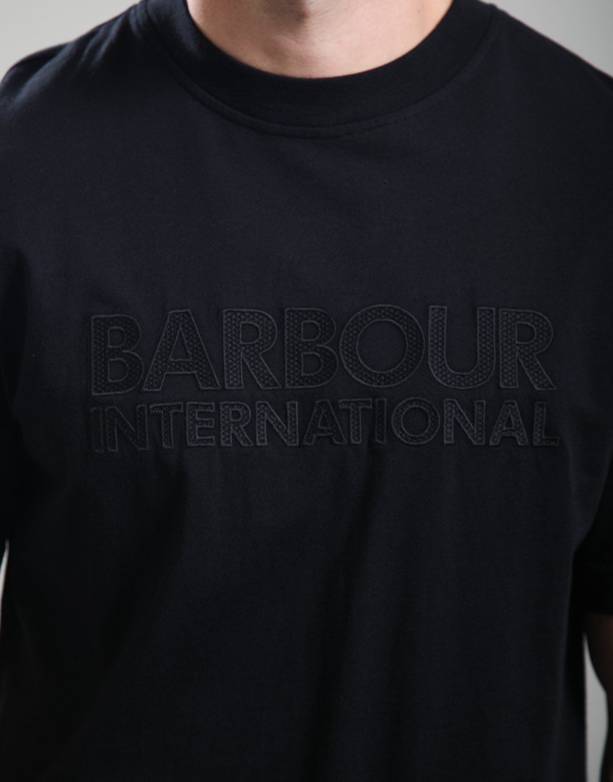 Barbour International Theo Appliqué T-Shirt Black