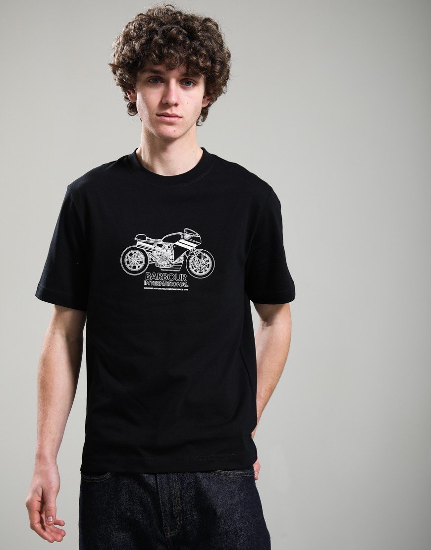 Barbour International Topher T-Shirt Black