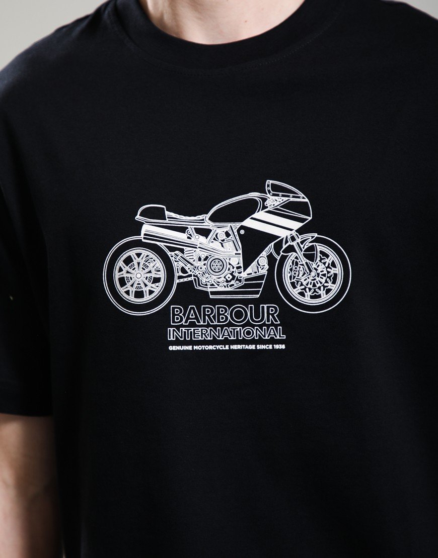 Barbour International Topher T-Shirt Black