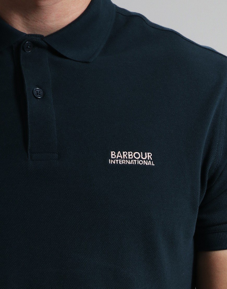 Barbour International Tourer Pique Polo Shirt Forest