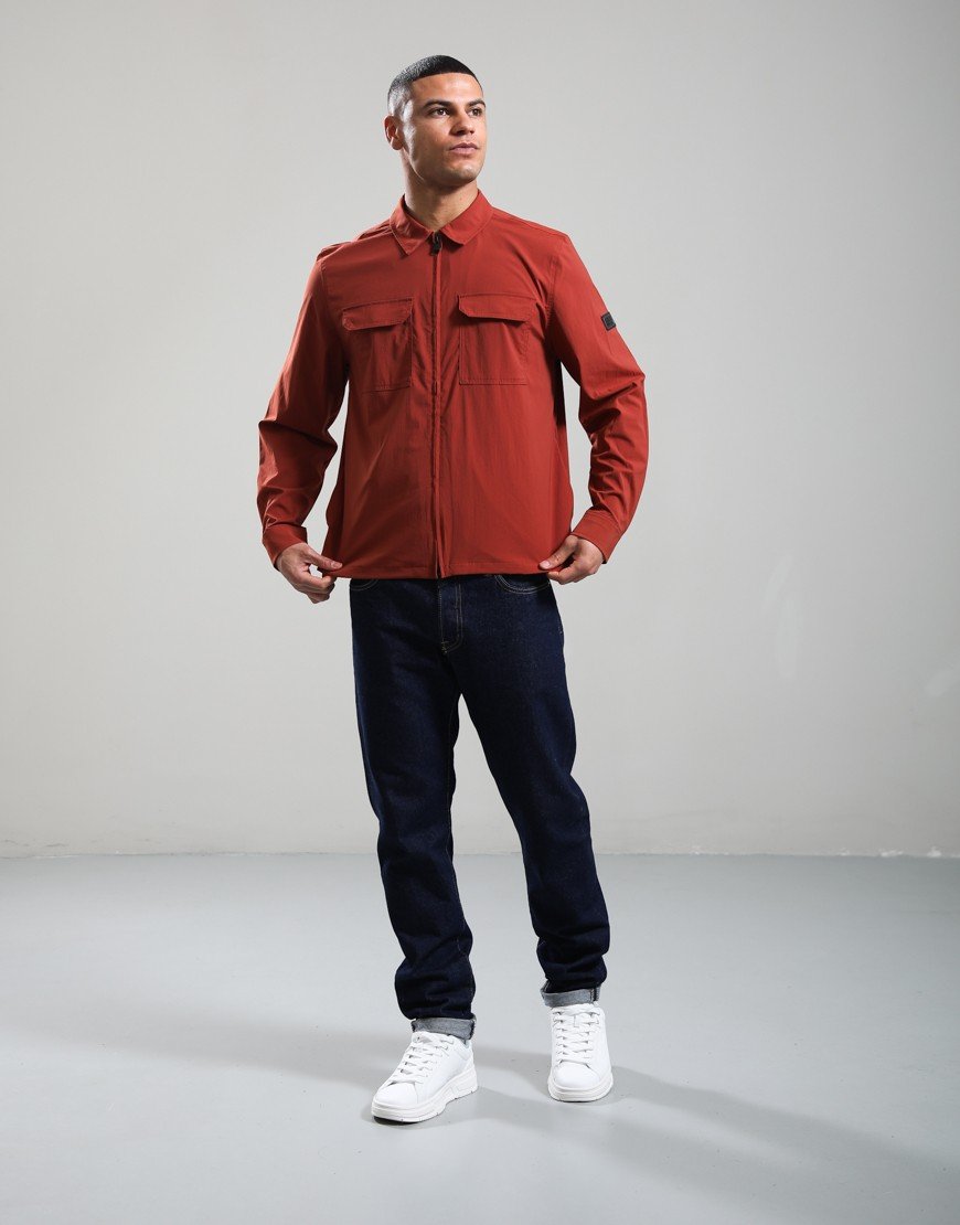 Barbour International Tucson Overshirt Burnt Henna