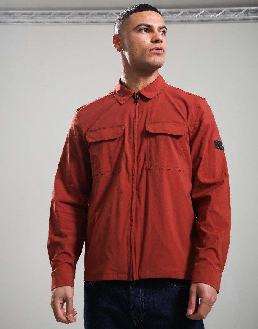 Barbour International Tucson Overshirt Burnt Henna