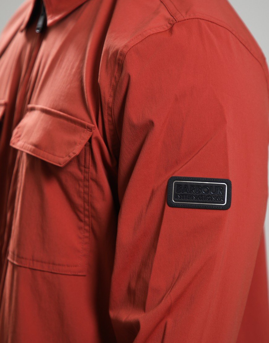 Barbour International Tucson Overshirt Burnt Henna