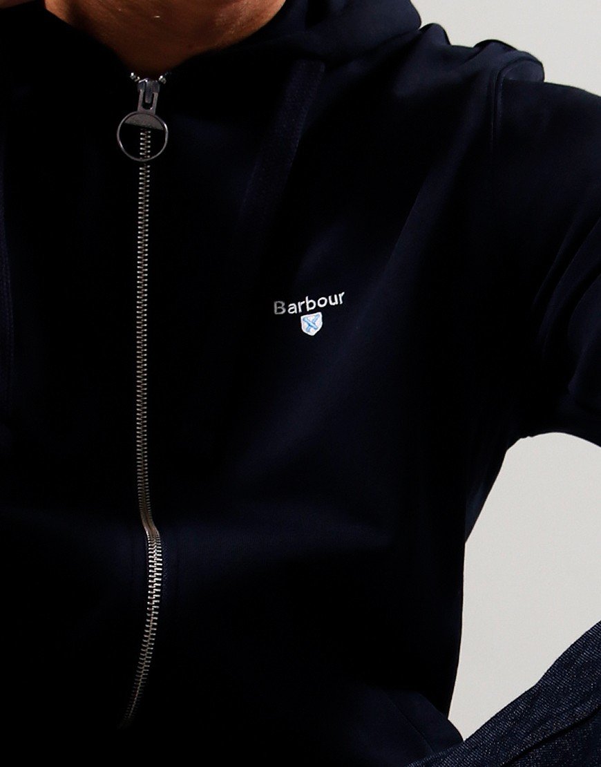 Barbour International Wallington Zip Sweat Navy Terraces Menswear