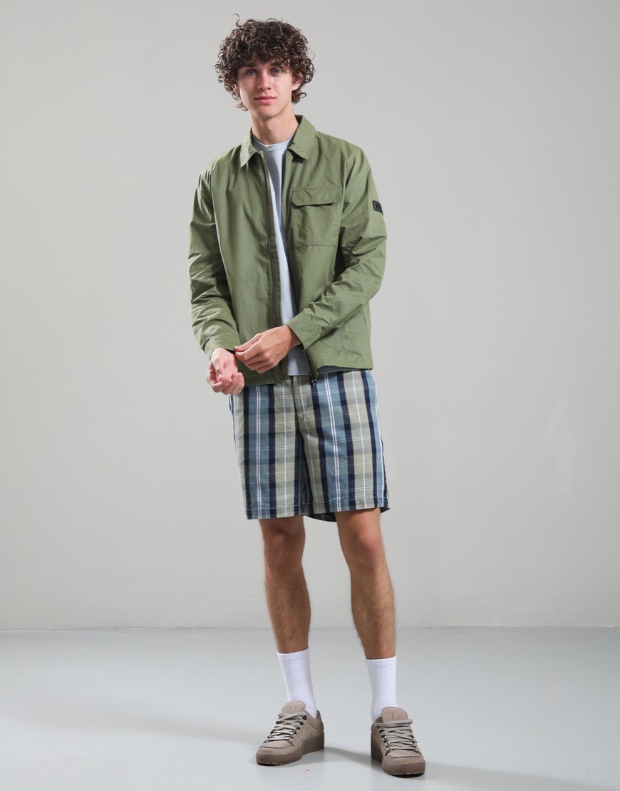 Barbour International Warren Overshirt Burnt Olive