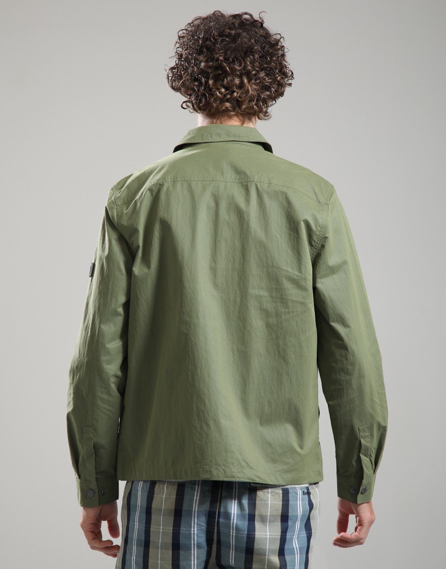 Barbour International Warren Overshirt Burnt Olive