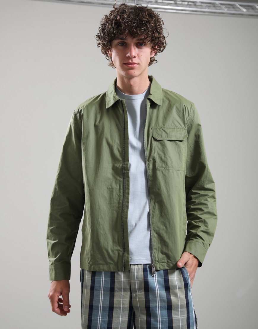 Barbour International Warren Overshirt Burnt Olive