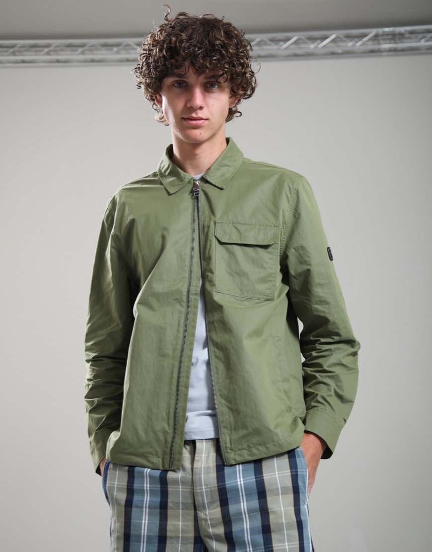 Barbour International Warren Overshirt Burnt Olive