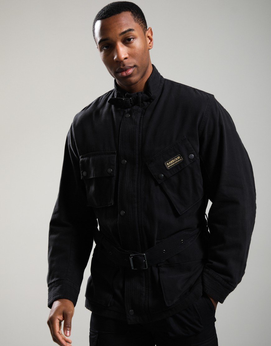Barbour International Washed Casual A7 Jacket Black