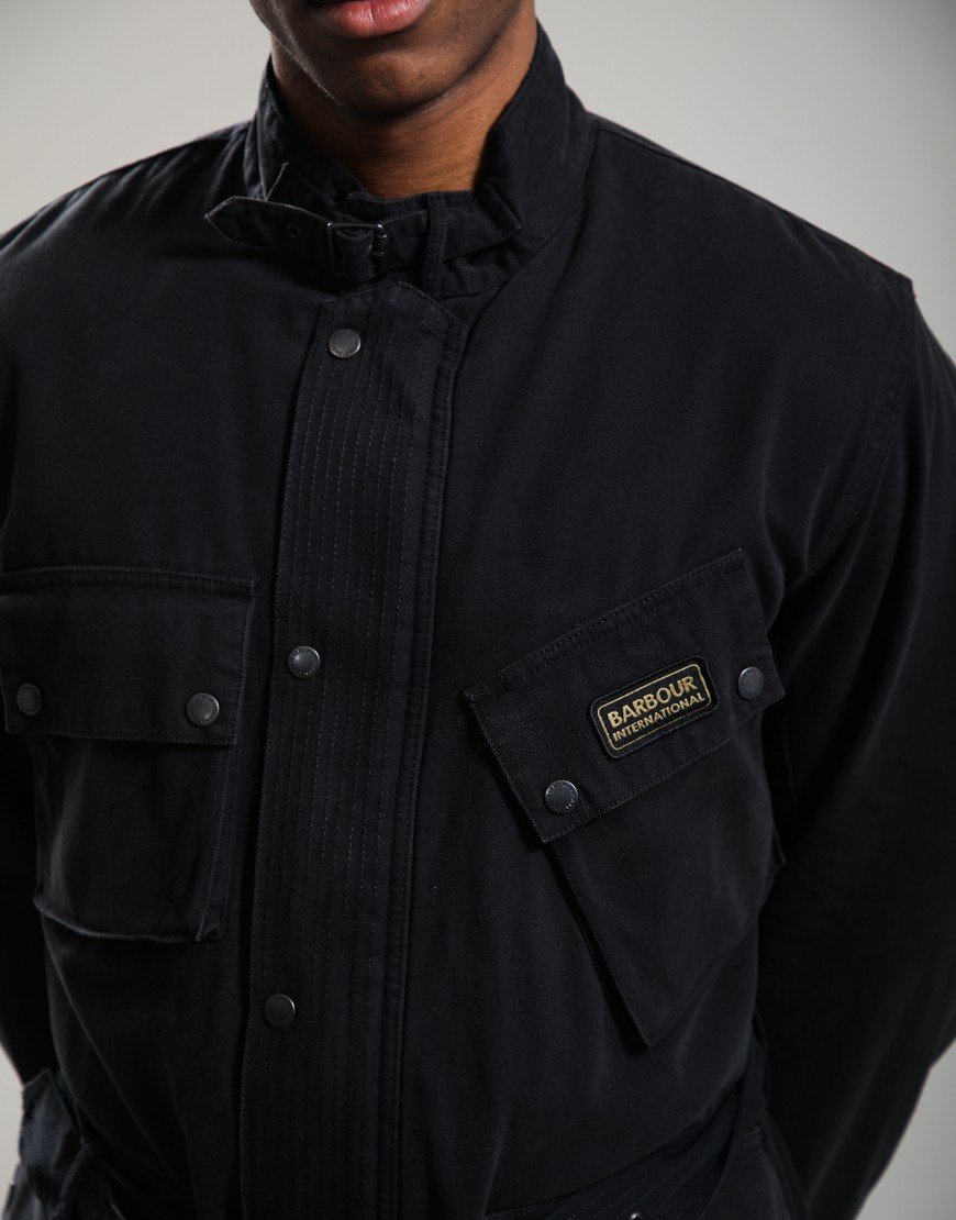 Barbour International Washed Casual A7 Jacket Black