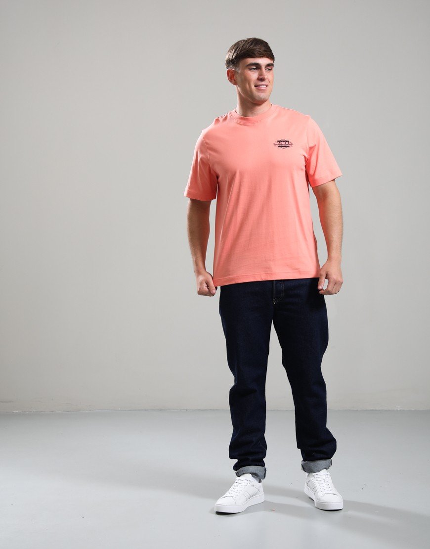 Barbour Wilmslow Graphic T-Shirt Burnt Coral