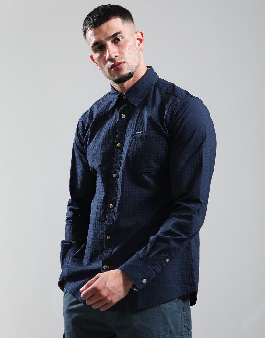 Barbour Irvine Long Sleeve Shirt Navy