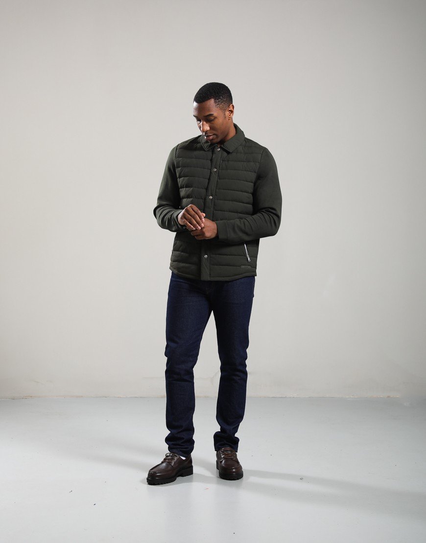 Barbour Knowle Snap Through Quilted Sweat Sage