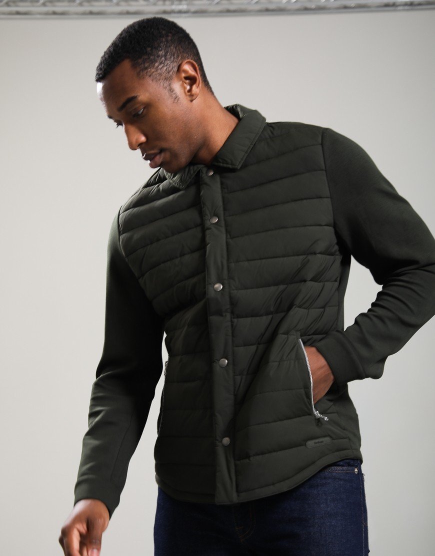 Barbour Knowle Snap Through Quilted Sweat Sage
