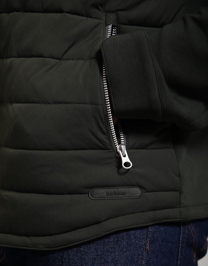 Barbour Knowle Snap Through Quilted Sweat Sage