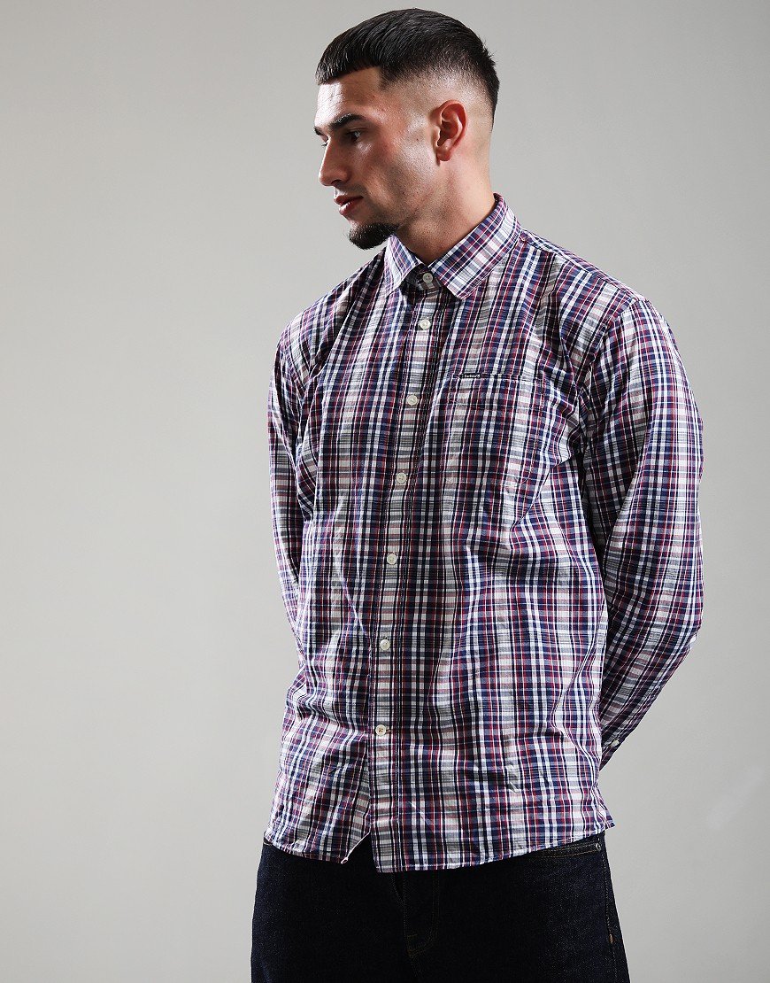 Barbour Linford Long Sleeve Shirt Navy