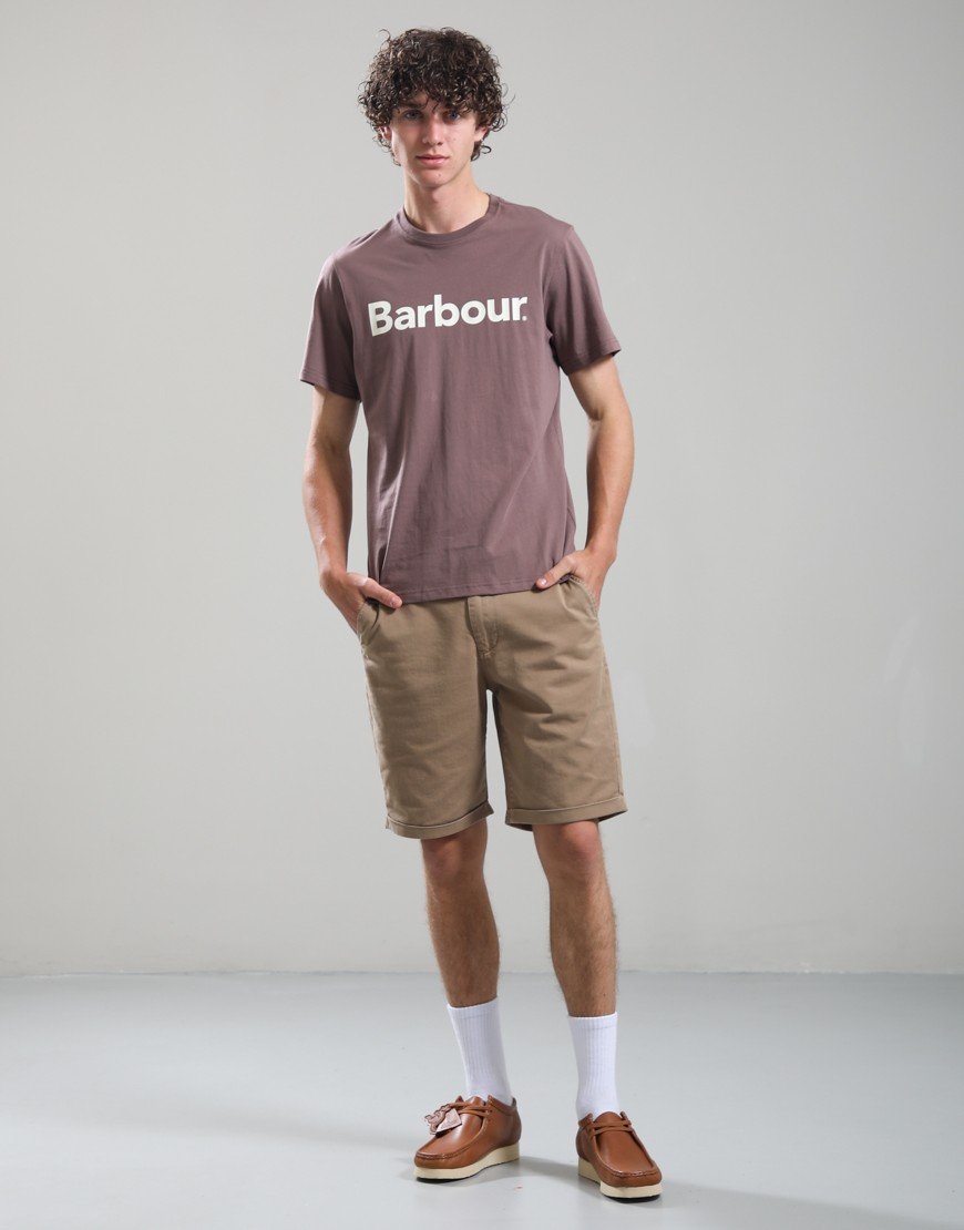 Barbour Logo T-Shirt Peppercorn