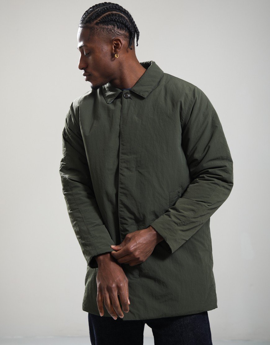 Barbour Wadded Lorden Showerproof Mac Olive
