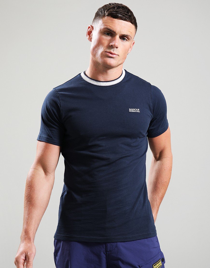 Barbour International Luca Tipping T-Shirt Navy