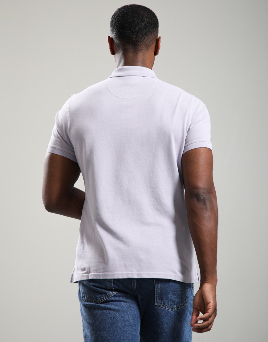 Barbour Lightweight Sports Polo Shirt Heather Mist