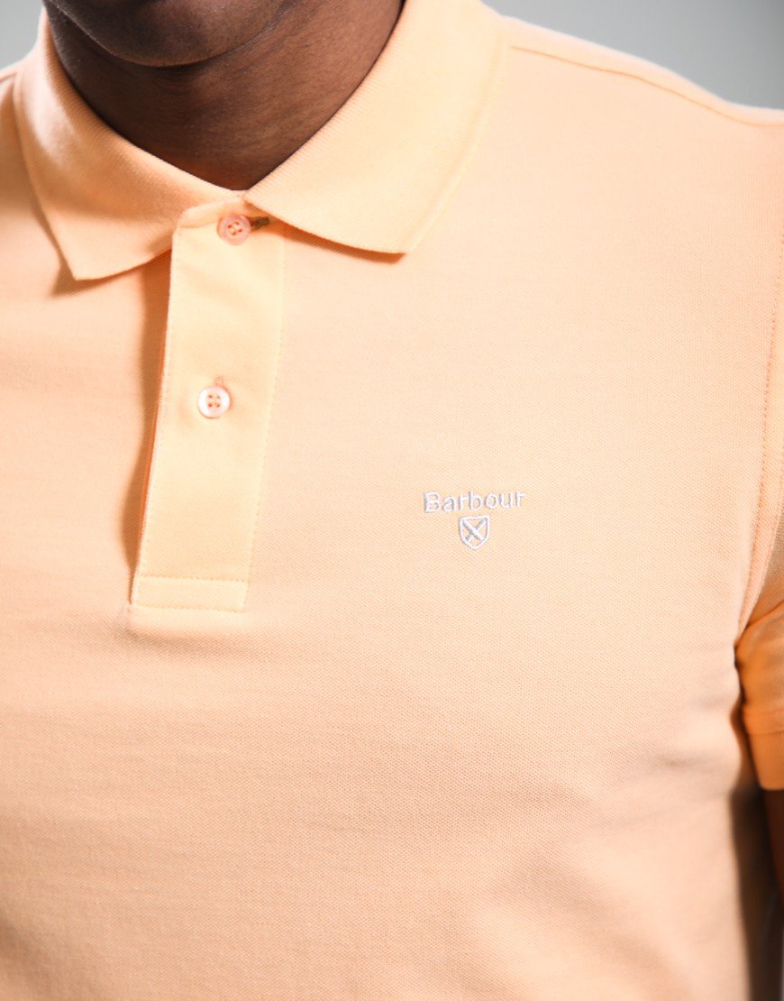Barbour Lightweight Sports Polo Shirt Coral Sands