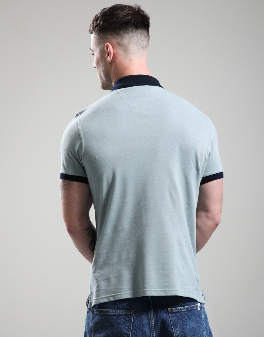 Barbour Lynmouth Tipped Tailored Fit Polo Shirt Lead
